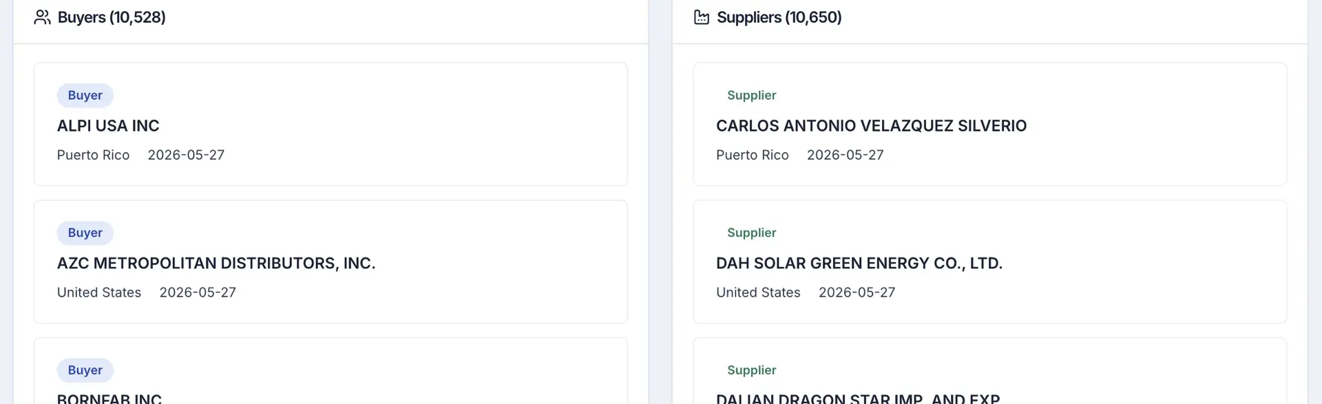 ShipScout buyer and supplier discovery inside the platform